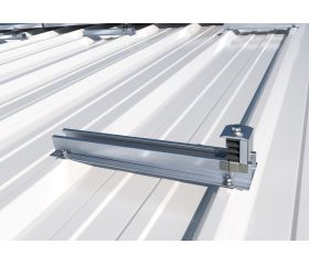 KC-PSD [CP] Kits para instalaciones solares coplanares. Coplanar con perfil con alas de aluminio (PSA-A). Fijación directa formato de perfil discontinuo