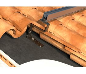 GS-TC [CP] Accesorios regulables para la instalación de placas solares. Gancho salvateja ajustable para teja curva. Inoxidable A2