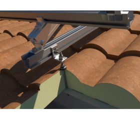 KT-PSC [CP] Kits para instalaciones solares triangulares. Triangular con perfil de aluminio PSE-C. Fijación ensamblada