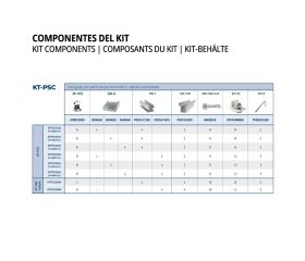 KT-PSC [CP] Kits para instalaciones solares triangulares. Triangular con perfil de aluminio PSE-C. Fijación ensamblada