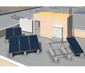 KT-PSE [CP] Kits para instalaciones solares triangulares. Triangular con perfil de aluminio PSE-A. Fijación ensamblada