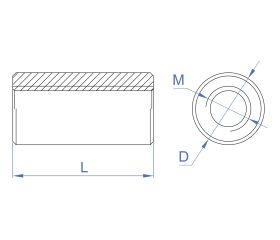 MA-RE [CP] Manguito de unión. Redondo