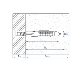 MEDU [CP] Taco universal con collarín y forma de nudo. Polipropileno