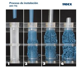 MO-TN [CP] Tamices y espárragos para fijaciones químicas. Tamiz de plástico