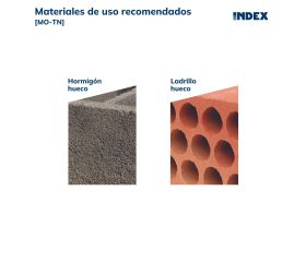 MO-TN [CP] Tamices y espárragos para fijaciones químicas. Tamiz de plástico