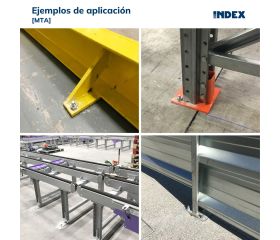 MTA [CP] Anclaje macho para cargas altas. Eje zincado. Clip zincado