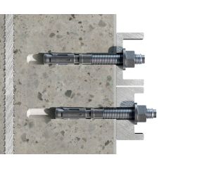 MTA [CP] Anclaje macho para cargas altas. Eje zincado. Clip zincado