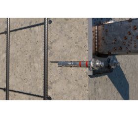 MTH-A2 [CP] Anclaje macho para cargas altas en hormigón no fisurado. Homologado ETE Opt.7. Eje inoxidable A2. Clip inoxidable A2