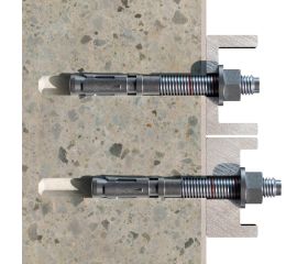 MTH-A2 [CP] Anclaje macho para cargas altas en hormigón no fisurado. Homologado ETE Opt.7. Eje inoxidable A2. Clip inoxidable A2