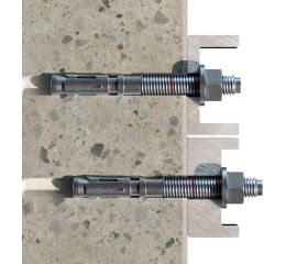 MTH-A4 [CP] Anclaje macho para cargas altas en hormigón no fisurado. Homologado ETE Opt.7. Eje inoxidable A4. Clip inoxidable A4