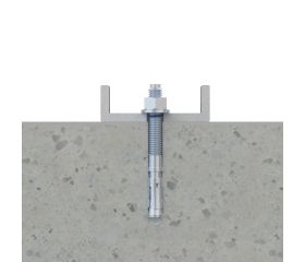 MTP-G [CP] Anclaje macho para cargas altas en hormigón fisurado y no fisurado. Homologado ETE Opt.1. Eje ATLANTIS C3-L. Clip inoxidable