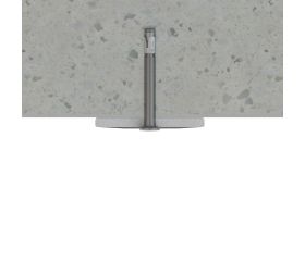 NA-C [CP] Anclaje metálico de impacto para aplicaciones no estructurales en hormigón. Homologado ETE. Cabeza plana. Eje zincado. Clip ATLANTIS C3-L