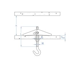 PA-GA [CP] Palomilla con muelle. Gancho