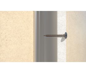 PL-F [CP] Tornillo para placa de yeso de altas prestaciones. Fosfatado. Cabeza trompeta, rosca doble hilo y punta alfiler. Huella PH. Tornillo