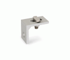 PMO-LK [CP] Accesorios regulables para la instalación de placas solares. Pletina en “L” de aluminio para fijación lateral con conector cruzado para fijación inferior. Válida para perfil PSE-C
