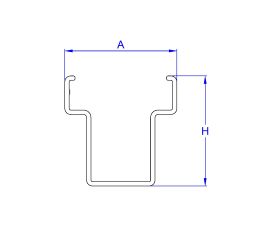 PSE-CUN [CP] Perfiles, uniones, guías y empalmes para estructura de apoyo. Unión de aluminio para perfil PSE-C