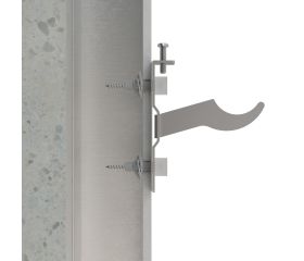 RA-FIN [CP] Soportes para radiadores de aluminio. Soporte ferroli inclinado. 2 PCS x KIT