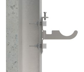 RA-FRE [CP] Soportes para radiadores de aluminio. Soporte ferroli recto. 2 PCS x KIT