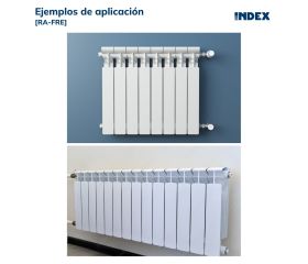 RA-FRE [CP] Soportes para radiadores de aluminio. Soporte ferroli recto. 2 PCS x KIT