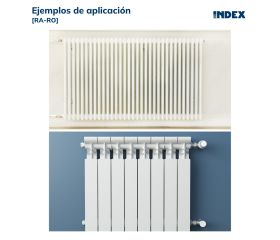 RA-RO [CP] Soportes para radiadores de aluminio. Soporte Roca. 2 PCS x KIT