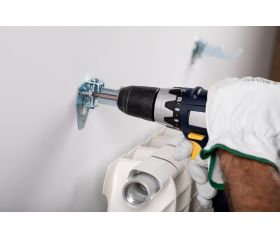 RA-TRG [CP] Soportes para radiadores de aluminio. Soporte triangular regulable con goma antivibraciones. 2 PCS x KIT