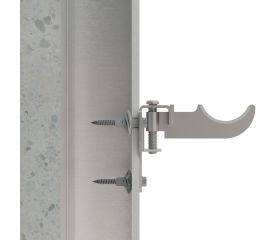 RA-TRG [CP] Soportes para radiadores de aluminio. Soporte triangular regulable con goma antivibraciones. 2 PCS x KIT