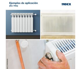 RA-TRG [CP] Soportes para radiadores de aluminio. Soporte triangular regulable con goma antivibraciones. 2 PCS x KIT