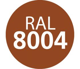 FS 8004 [CP] Tornillo cubierta metal madera. RAL 8004. Marrón cobre