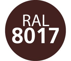 FS 8017 [CP] Tornillo cubierta metal madera. RAL 8017. Marrón chocolate