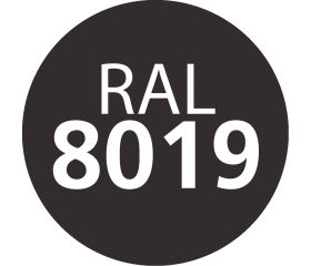 FS 8019 [CP] Tornillo cubierta metal madera. RAL 8019. Gris pardo