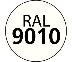 FS 9010 [CP] Tornillo cubierta metal madera. RAL 9010. Blanco