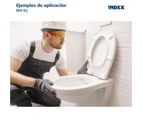 SA-IL [CP] Soportes de fijación para sanitarios. Fijación de WC y bidé con taco largo. 2 PCS x KIT