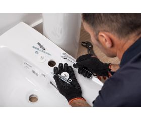 SA-LH [CP] Soportes de fijación para sanitarios. Fijación de lavabos con tuerca de hierro. 2 PCS x KIT