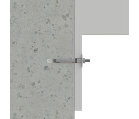 SA-LH [CP] Soportes de fijación para sanitarios. Fijación de lavabos con tuerca de hierro. 2 PCS x KIT