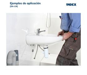 SA-LN [CP] Soportes de fijación para sanitarios. Fijación de lavabos con tuerca de nylon. 2 PCS x KIT