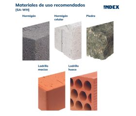 SA-WH [CP] Soportes de fijación para sanitarios. Fijación de WC horizontal. 2 PCS x KIT