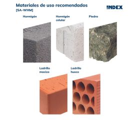 SA-WHM [CP] Soportes de fijación para sanitarios. Fijación WC horizontal multiposición. 2 PCS x KIT