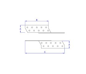 SC-AS [CP] Escuadras para unión de madera. Asimétrica, derecha o izquierda