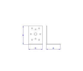 SC-LD [CP] Escuadras para unión de madera. De ensamblaje de lados iguales