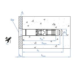 SL-PC [CP] Anclaje para grandes cargas en hormigón. Homologado ETE Opt.1. Cabeza avellanada