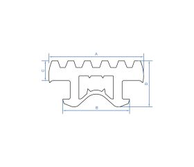 SO-PG [CP] Accesorios de ventilación. Perfil de goma isofónico para soportación
