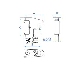 SU-MO [CP] Sistemas de fijación rápida en viga. Mordaza para viga