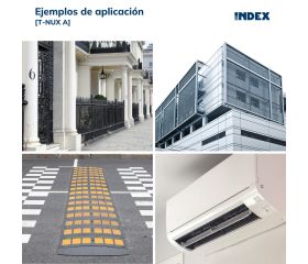 T-NUX A [CP] Taco de nylon universal de alto rendimiento. Cabeza avellanada. Huella TX. Zincado. Homologado ETE