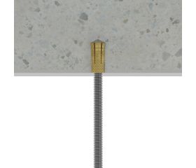 TALA [CP] Taco de latón para fijaciones ligeras en materiales macizos