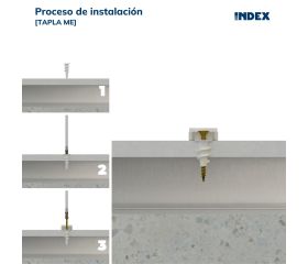 TAPLA ME [CP] Taco para placas de yeso laminado. Taco de Zamak con tornillo DIN 7981  4,2 x 32