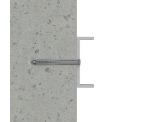 TC-CA [CP] Taco clavable de poliamida 6.6, premontado con tornillo rosca-arpón. Taco con cabeza avellanada