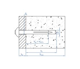 TC-MA [CP] Taco metálico  de impacto con punta de acero. Zincado
