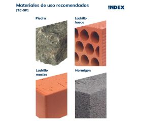 TC-SP [CP] Taco clavable de alta expansión. Taco con cabeza avellanada