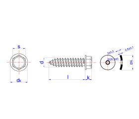 TDR [CP] Tornillo autorroscante de reparación