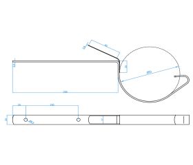 TE-GA [CP] Soportes de canalón. Gancho para canal de PVC